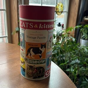 NIB Cavallini & Co. 1000 Piece Cats & Kittens Puzzle